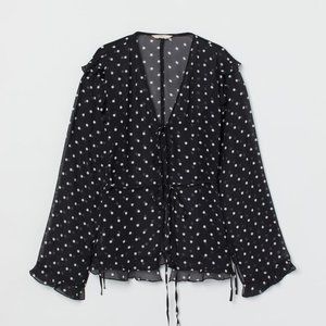 H&M Tie-Detail Blouse NWT